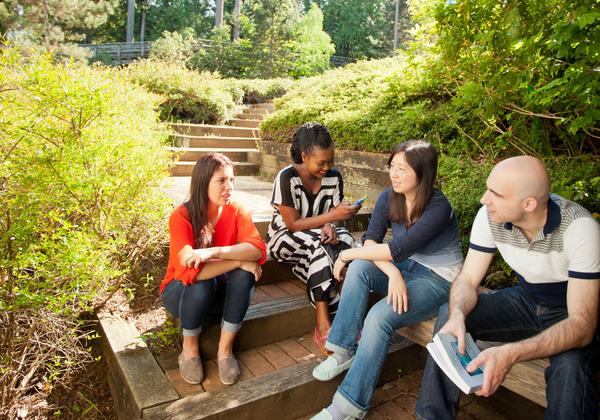 Bachelor of Arts, Major, Minor in Global Studies enjoying the beautiful Nanaimo campus