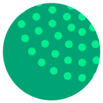 Green circle with light green dots